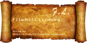 Filadelfi Lizandra névjegykártya